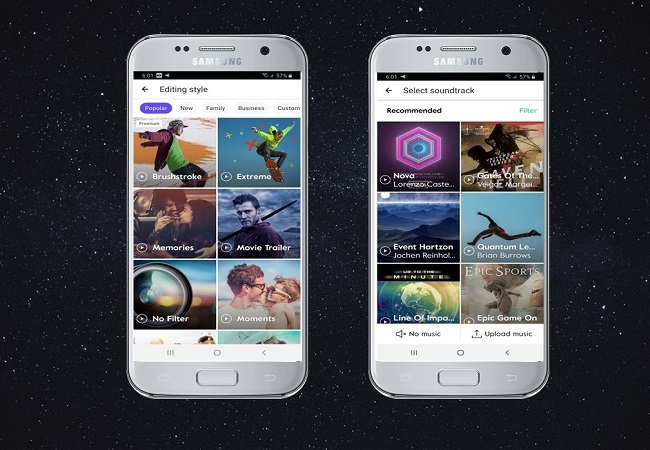 app para criar video com fotos e música
