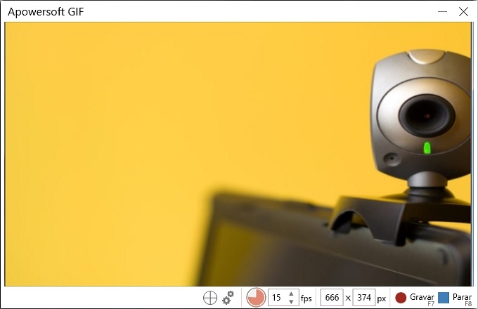 graver video webcam como GIF