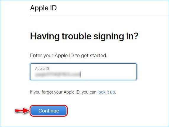 recuperar senha Apple ID