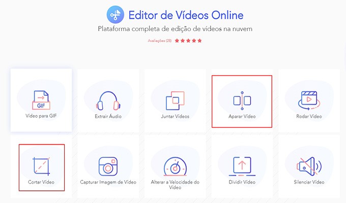 cortar vídeo com beecut online