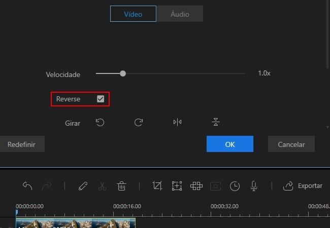 ferramenta desktop tool para executar video youtube ao contrário