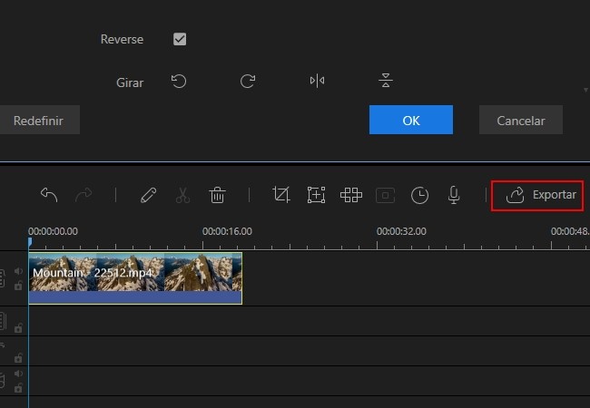 executar video youtube ao contrário em desktop