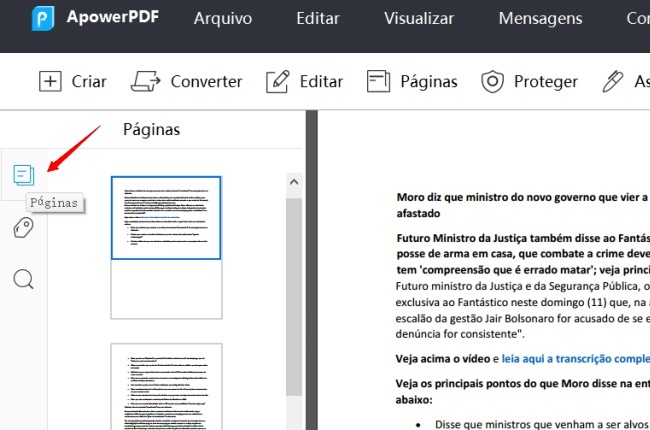 Ordernar páginas PDF