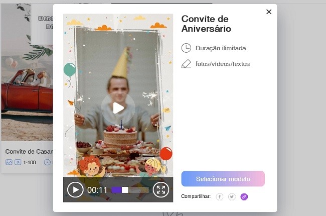 app para criar vídeo convite