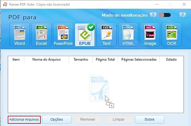 adicionar arquivo PDF