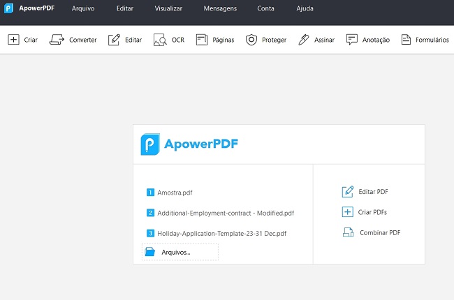 ApowerPDF interface