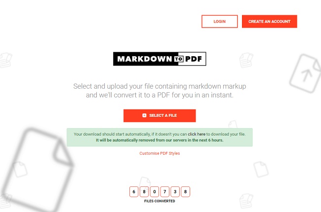 MARKDOWNTOPDF