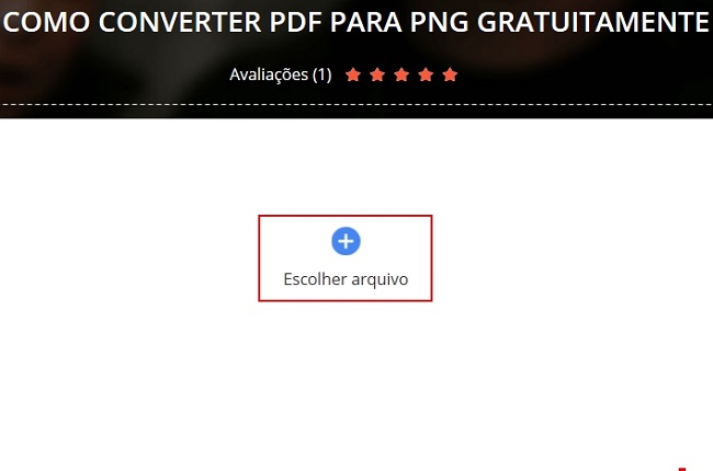 PDF para PNG Upload