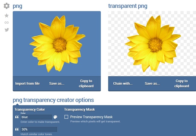 Ferramenta gratuita para criar imagem PNG transparente