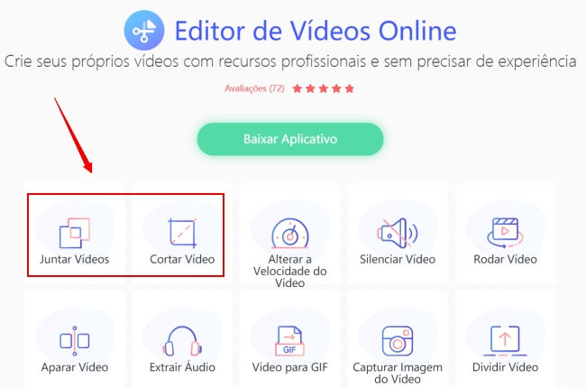 Como combinar vídeos online