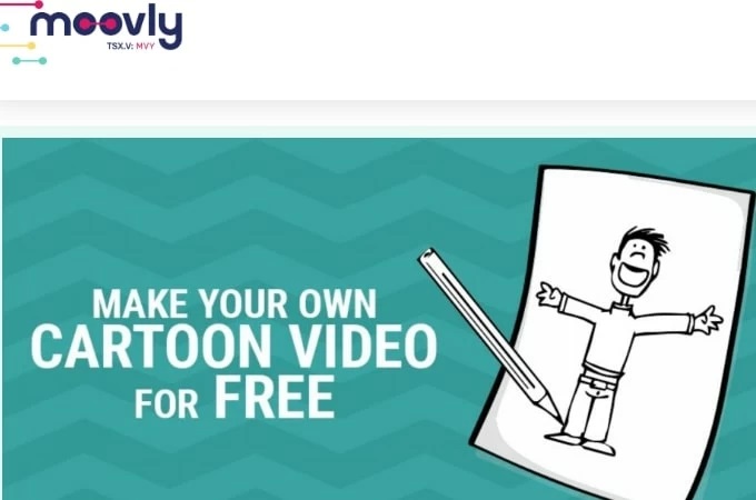 criador de vídeo desenho animado moovly