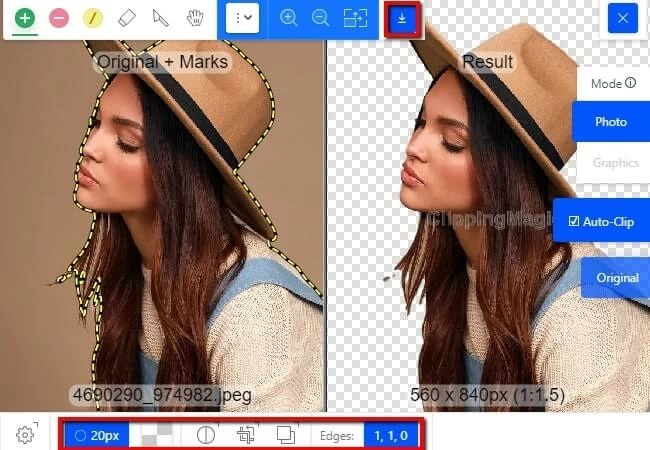 online background editor with online clipping magic