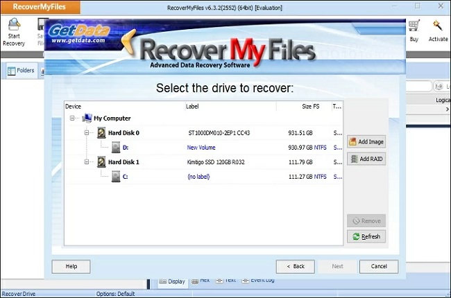 recover my files em hd