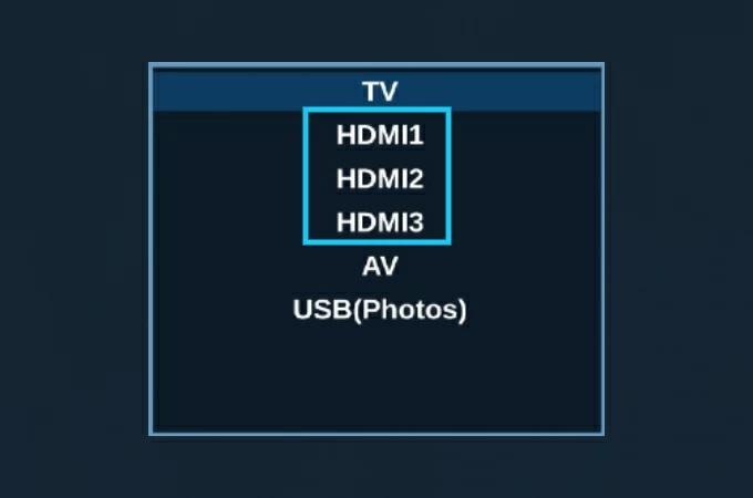 passo 2 de usar HDMI