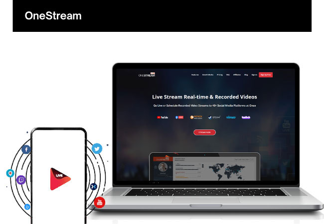onestream ferramentas de streaming ao vivo