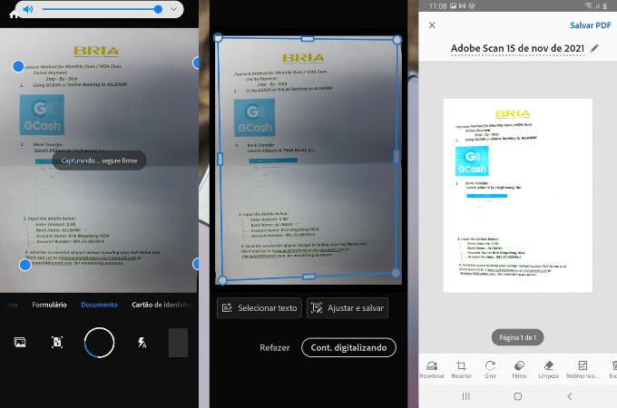 adobe scan digitalizando app android