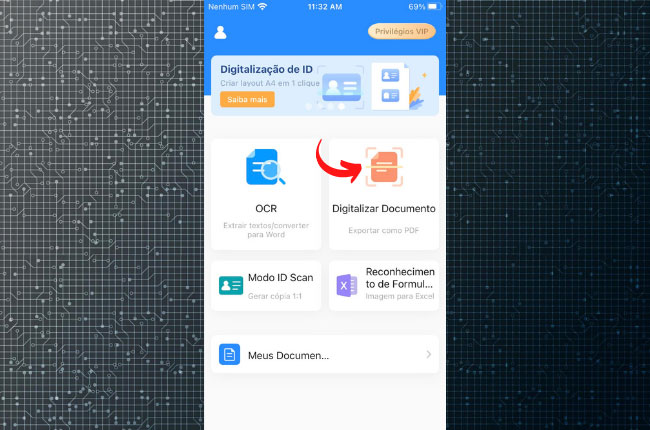 ícone de digitalização do apowerscanner documento iphone