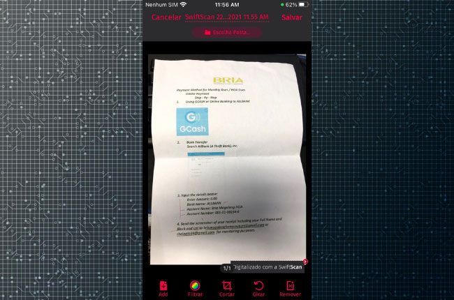 swiftscan digitalizar documento no iphone