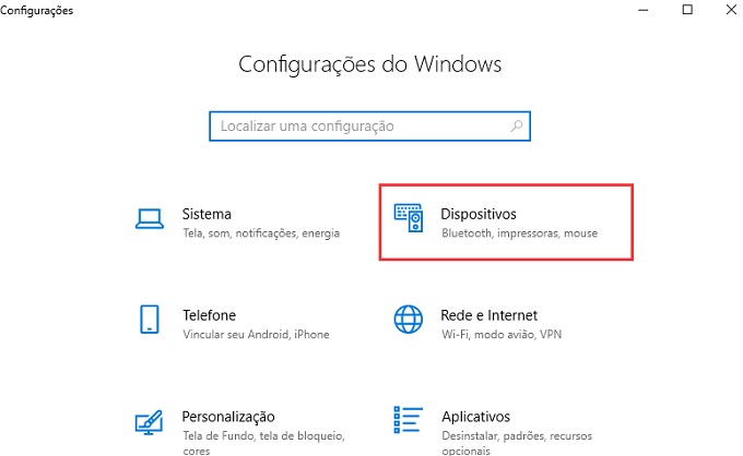 windows dispositivos