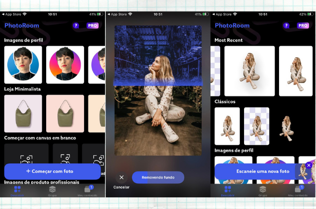 photoroom remover imagem de fundo iphone