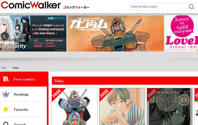 comic walker mangá online