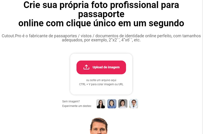 cutoutpro id de upload branco