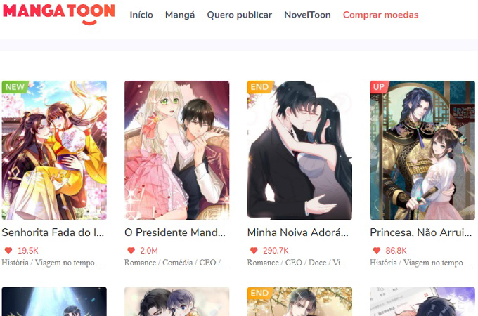 mangatoon mangá online