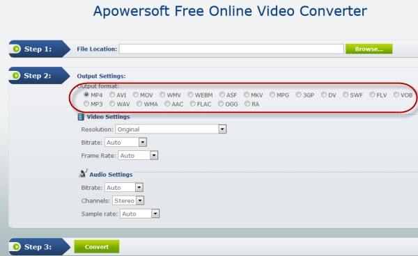 Free Online Video to Audio Converter