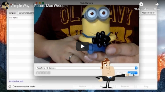record a video on mac webcam