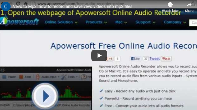 apowersoft free video to mp3