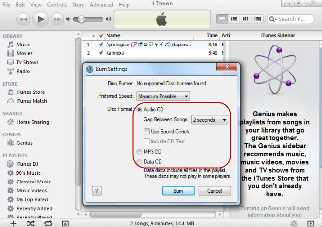 how to make mp3 cd for car itunes