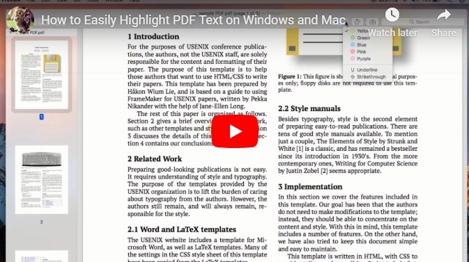 Video for Highlight PDF
