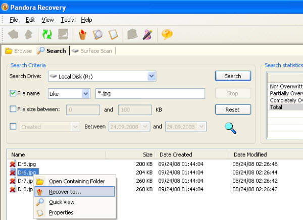 USB drive data recovery – lost data from USB drive