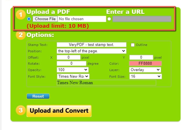 Upload pdf