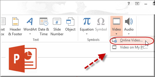 embed youtube link in powerpoint online