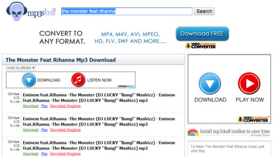 Now you can listen and download your favorite songs in format MP3