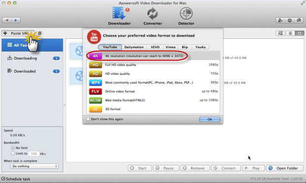 4K Downloader 5.6.9 download the new for mac