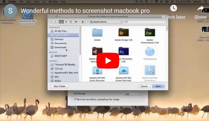 how to make a screenshot on macbook