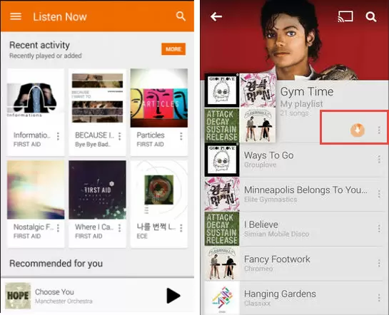 google music for lg