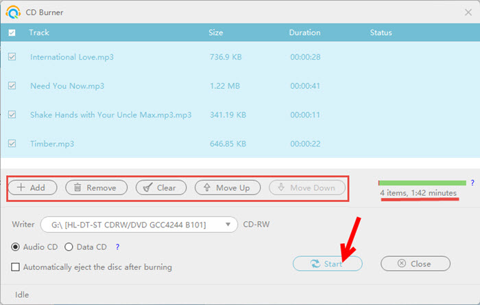 program to burn music to cd