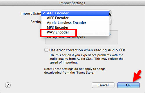 how to convert a mp3 to wav in itunes
