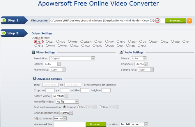 how to convert asf to mp3