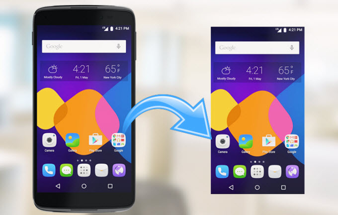 how to take a screenshot on Alcatel One Touch