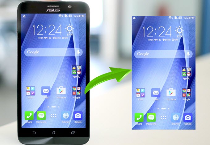 how to take a screenshot on asus Zenfone 2