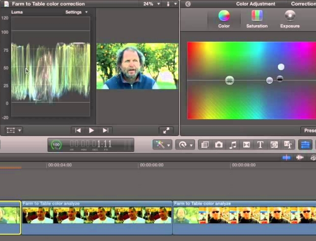 cinematic color correction final cut pro x