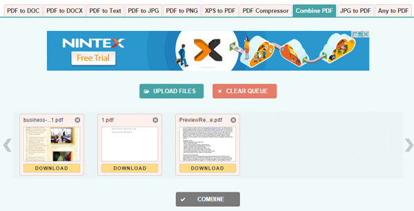 combine pdf files mac free online