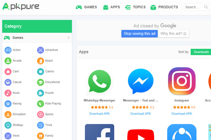 Top 22 Android App Download Site