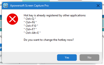 Hotkey Error