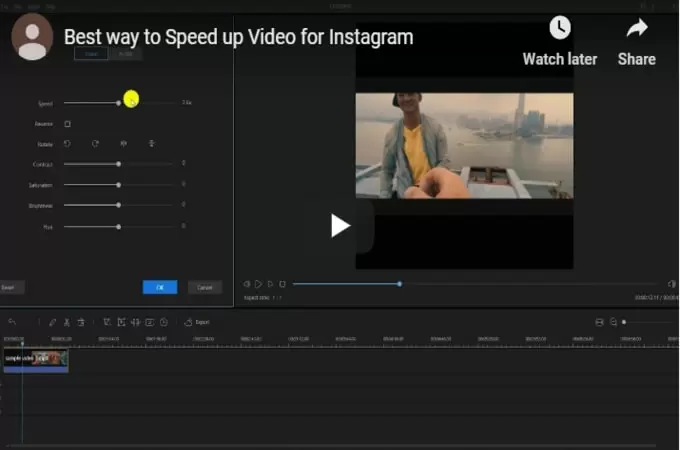 awesome beecut to speed up video on instagram