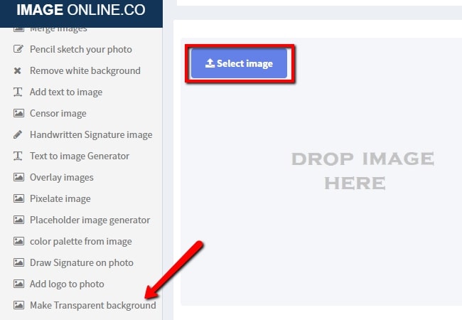 Replace white background with transparent online - IMG online